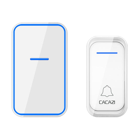 CACAZI Home Smart Digital Wireless Doorbell Remote Electronic Doorbell Elderly Pager, Style: US Plug(White) - Wireless Doorbell by CACAZI | Online Shopping UK | buy2fix