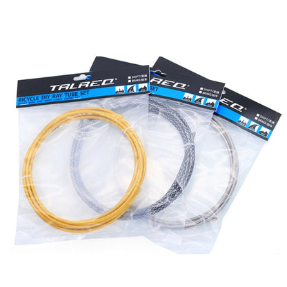 2 PCS TRLREQ ZH209 Mountain Road Car Bicycle 5mm Braided Tube, Style: 3m Variable Speed(Titanium Color) - Outdoor & Sports by buy2fix | Online Shopping UK | buy2fix