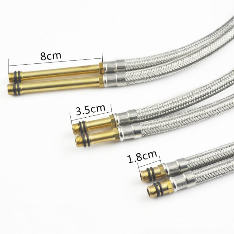 4 PCS Weave Stainless Steel Flexible Plumbing Pipes Cold Hot Mixer Faucet Water Pipe Hoses High Pressure Inlet Pipe, Specification: 60cm 3.5cm Copper Rod - Home & Garden by buy2fix | Online Shopping UK | buy2fix