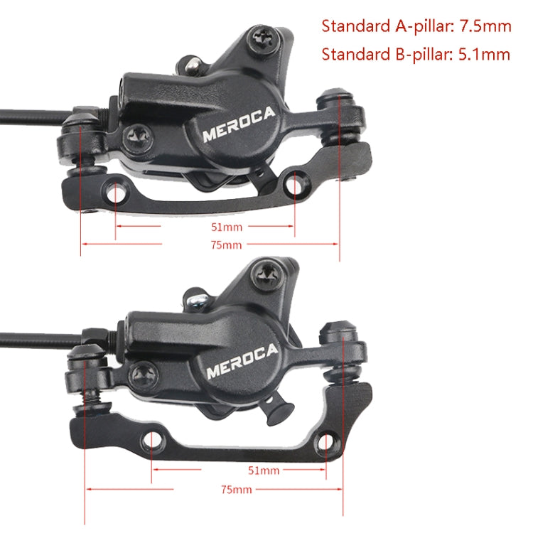 Meroca M800 Bicycle Brake Mountain Bike Universal Bilateral Brake Oil Pressure Disc Brake, Style: Right Front 800mm - Bicycle Brake Parts by Meroca | Online Shopping UK | buy2fix