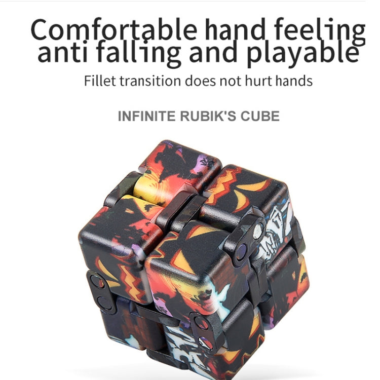 3 PCS Unlimited Magics Cube Colorful UV Printing Pocket Magic Cube Variety Folding Fingertip Magic Cube Decompression Toy(NO.168-8-36 Color Flower Pattern) - Magic Cubes by buy2fix | Online Shopping UK | buy2fix