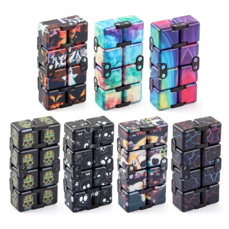 3 PCS Unlimited Magics Cube Colorful UV Printing Pocket Magic Cube Variety Folding Fingertip Magic Cube Decompression Toy(NO.168-8-36 Color Flower Pattern) - Magic Cubes by buy2fix | Online Shopping UK | buy2fix