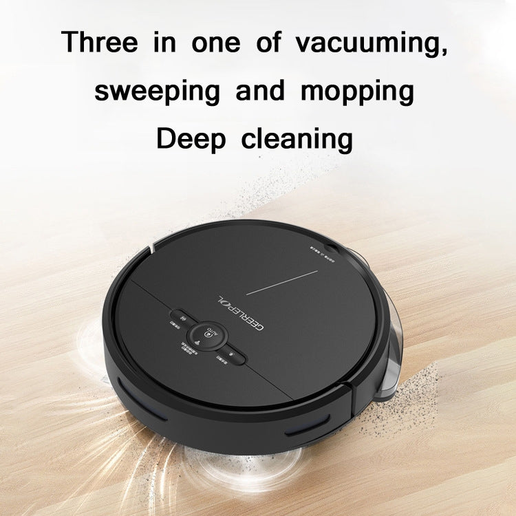 GEERLEPOL Smart Home Automatic Refilling Sweeping Robot, High Configuration Support Mobile Phone APP(Black) - Robot Vacuum Cleaner by GEERLEPOL | Online Shopping UK | buy2fix