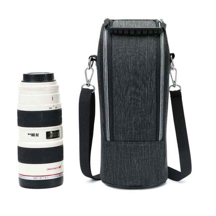 DULUDA 302 Breathable Waterproof And Shockproof Telephoto Camera Lens Bag(Gray Black) - Camera Accessories by DULUDA | Online Shopping UK | buy2fix