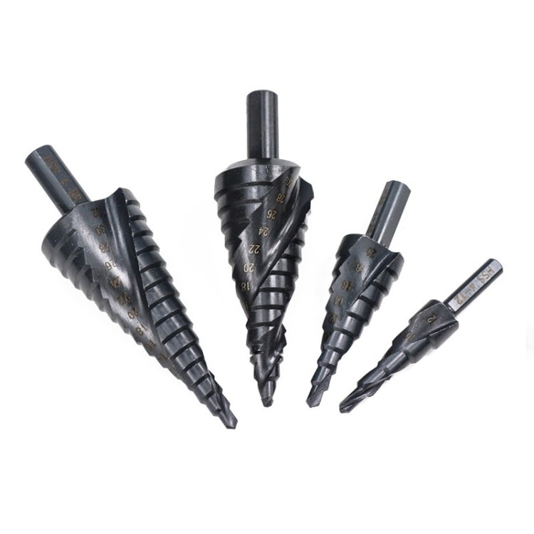 4-32mm Triangular Shank Spiral Flute Step Drill Bit - Drill & Drill Bits by buy2fix | Online Shopping UK | buy2fix