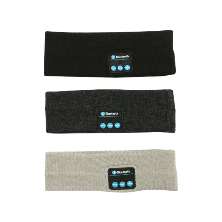 Bluetooth Headset Sports Headband Outdoor Running Yoga Sweat-Absorbent Headscarf, Colour: Gray - Smart Wear by buy2fix | Online Shopping UK | buy2fix