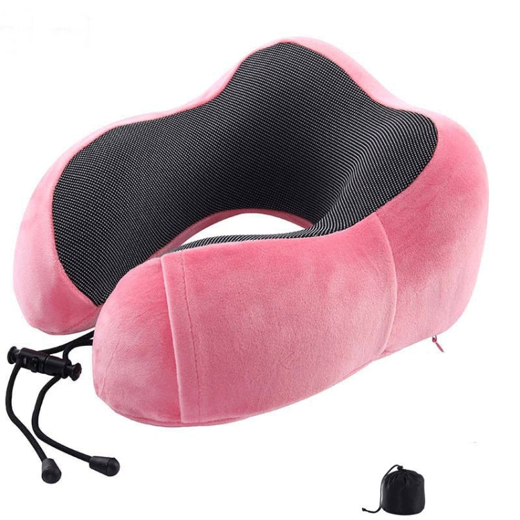 Magnetic Memory Foam U-shaped Pillow Suitable for Travel Solid Pillows(Pink) - Cushions & Pillows by buy2fix | Online Shopping UK | buy2fix