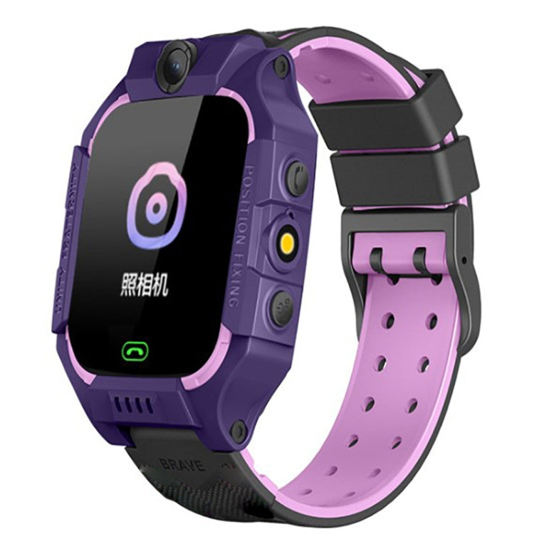 Z6 Children Phone Watch Smart Positioning Full Touch Screen Student Watch(Purple) - Smart Wear by buy2fix | Online Shopping UK | buy2fix