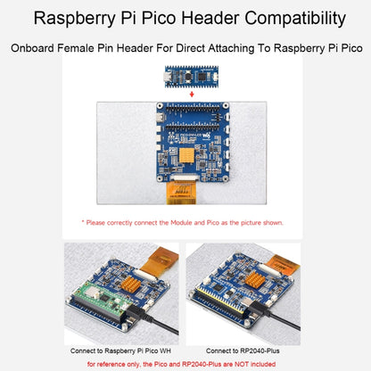 10.1 Inch Waveshare For Raspberry Pi Pico 1024×600 Pixel IPS Panel DVI Display Module - LCD & LED Display Module by Waveshare | Online Shopping UK | buy2fix