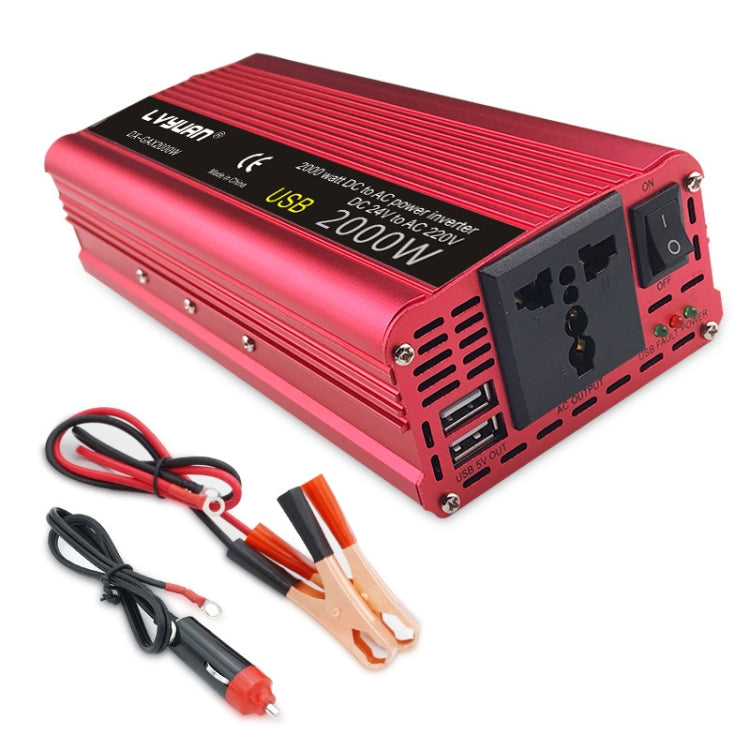 LVYUAN Car Inverter Dual USB Power Converter, Specification: 12V to 220V 1500W - In Car by LVYUAN | Online Shopping UK | buy2fix