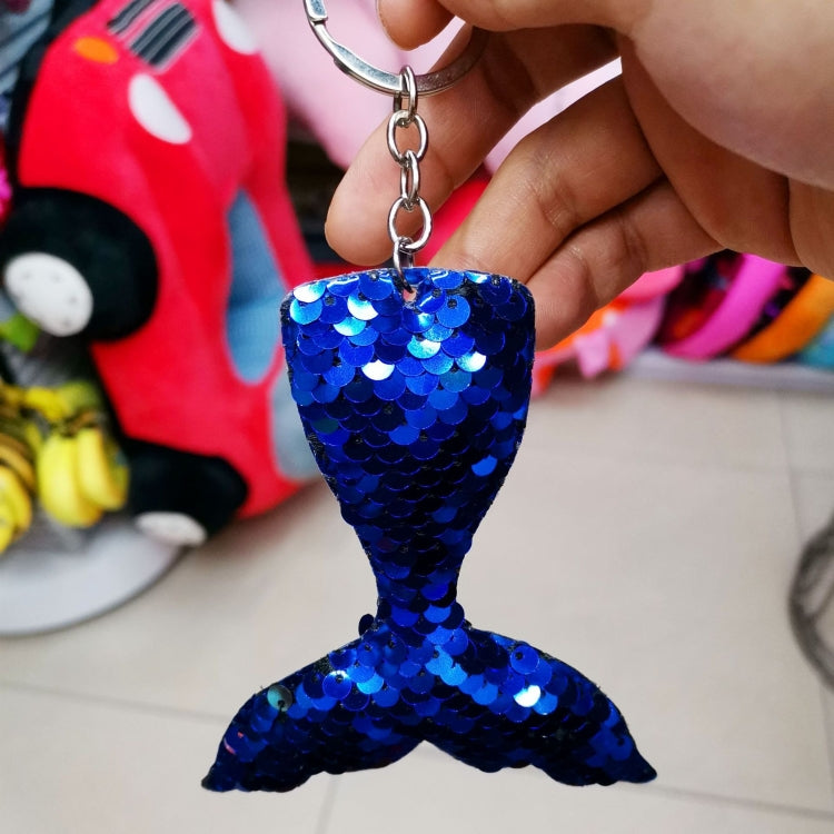 10 PCS Reflective Mermaid Keychain Sequins Mermaid Tail Accessories Car Luggage Pendant(Green 46) - In Car by buy2fix | Online Shopping UK | buy2fix