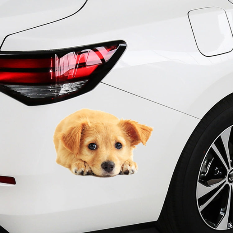 4 PCS Style 3 Small 3D Simulation Dog Car Stickers Rain-Proof Sunscreen Car Sticker Scratch Shaving Decoration Stickers - In Car by buy2fix | Online Shopping UK | buy2fix