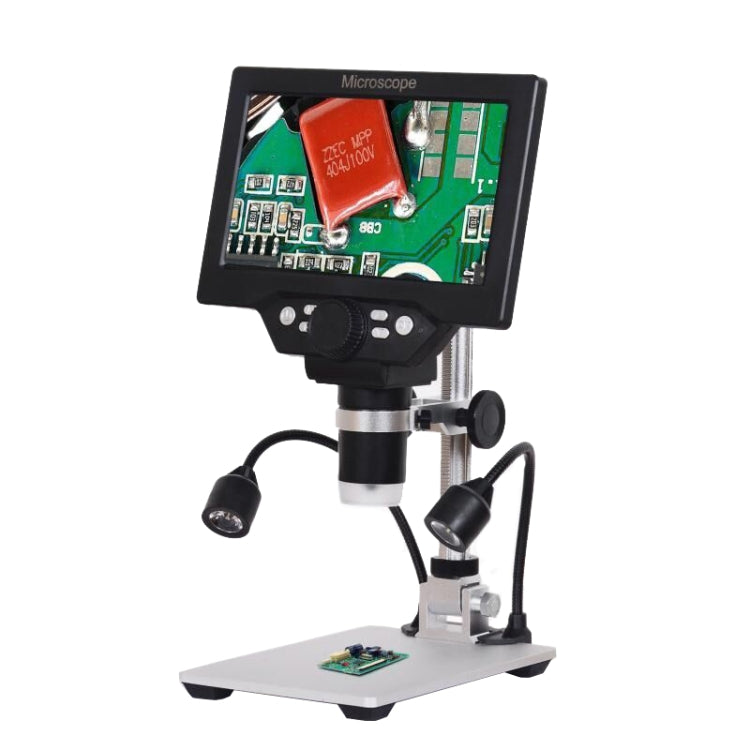 G1200D 7 Inch LCD Screen 1200X Portable Electronic Digital Desktop Stand Microscope(AU Plug Without Battery) - Digital Microscope by buy2fix | Online Shopping UK | buy2fix