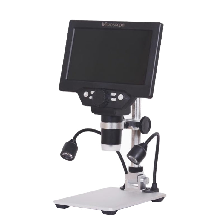 G1200D 7 Inch LCD Screen 1200X Portable Electronic Digital Desktop Stand Microscope(AU Plug With Battery) - Digital Microscope by buy2fix | Online Shopping UK | buy2fix