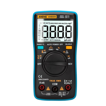 ANENG AN8009 NVC Digital Display Multimeter, Specification: Standard with Cable(Blue) - Consumer Electronics by ANENG | Online Shopping UK | buy2fix