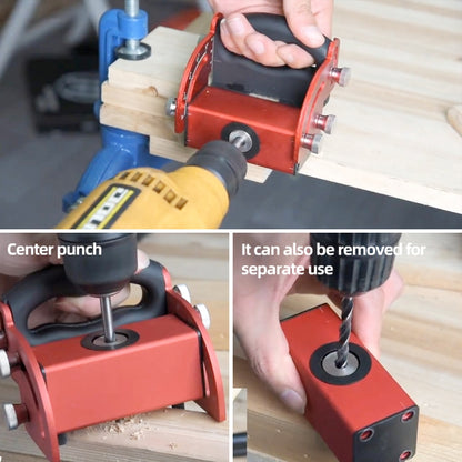 Aluminum Alloy Woodworking Inclined Hole Locator Punching Locator(Silver) - Clamps by buy2fix | Online Shopping UK | buy2fix