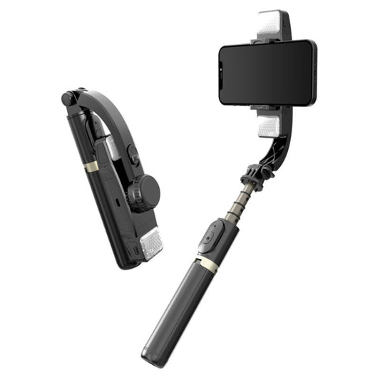 CYKE Q08D Handheld Dual Light Bluetooth Mobile Phone Selfie Stick(Black) - Consumer Electronics by CYKE | Online Shopping UK | buy2fix