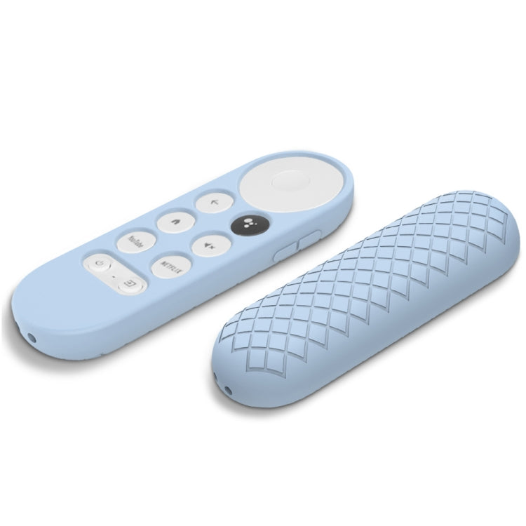 2 PCS Silicone Protective Shell for Google Chromecast 2020 Remote Control(Sky Blue) - Consumer Electronics by buy2fix | Online Shopping UK | buy2fix