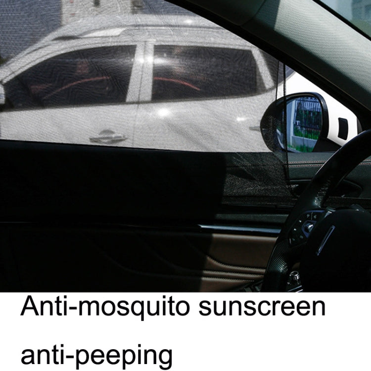 1 Pair Mesh Linen Car Adhesive Curtain Sunshade(Rear Window) - In Car by buy2fix | Online Shopping UK | buy2fix