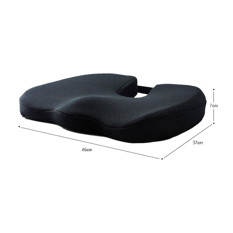 QFC-023 U-shaped Slow Rebound Memory Foam Car Seat Cushion(Black) - In Car by buy2fix | Online Shopping UK | buy2fix