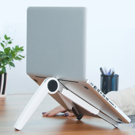UP-1S Foldable Laptop Stand Mobile Phone Tablet Desktop Stand(White) - Computer & Networking by buy2fix | Online Shopping UK | buy2fix