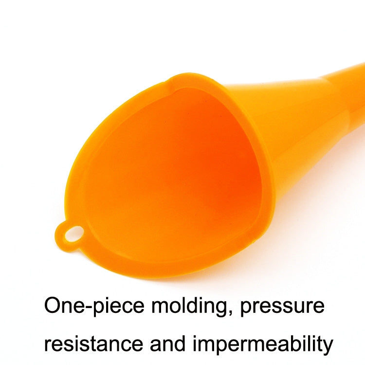 10 PCS Car Hands-Free Plastic Refueling Funnel(Orange) - In Car by buy2fix | Online Shopping UK | buy2fix