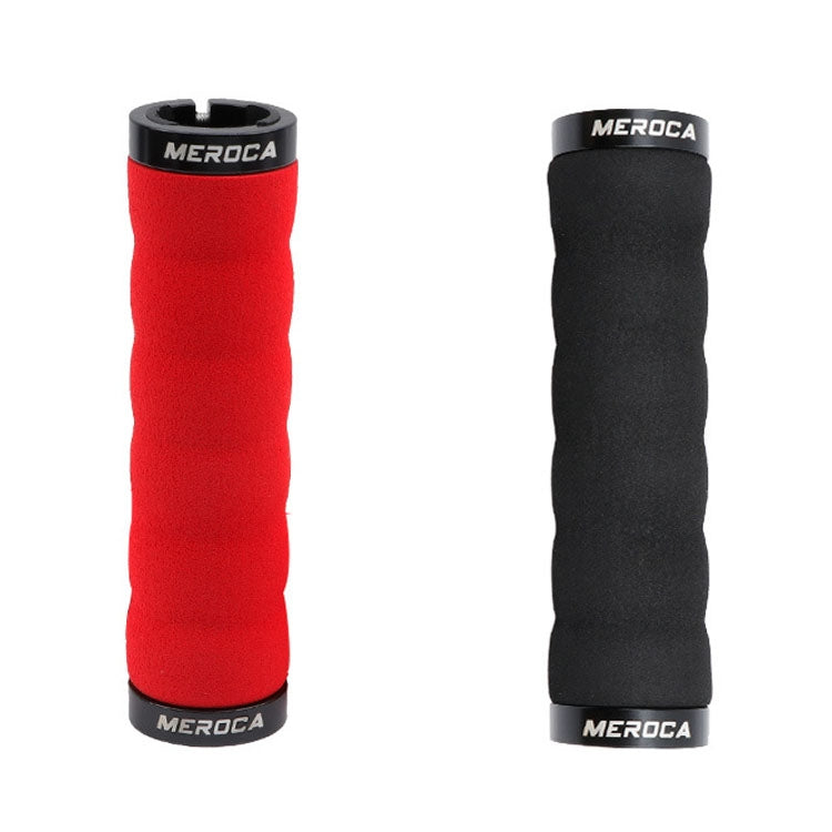 MEROCA Mountain Bike Anti-slip Shock Absorber Riding Grip Cover, Style: Bilateral Lock Sponge ME30 Black - Outdoor & Sports by MEROCA | Online Shopping UK | buy2fix