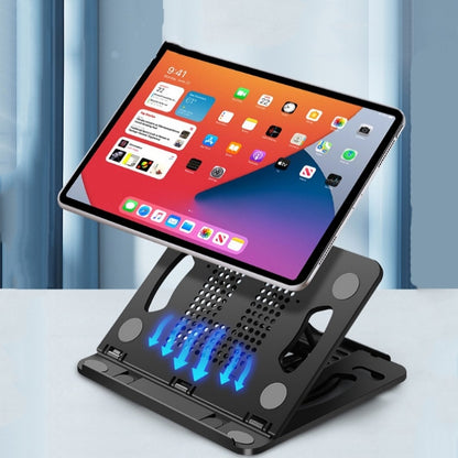 Foldable Laptop Desktop Heightening Cooling Bracket(Pink) - Computer & Networking by buy2fix | Online Shopping UK | buy2fix