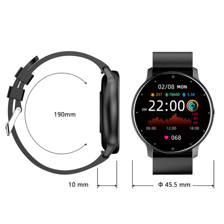 ZL02 Smart Heart Rate Blood Pressure Oxygen Monitoring Sports Pedometer Wireless Bluetooth Watch(Gold) - Smart Wear by buy2fix | Online Shopping UK | buy2fix