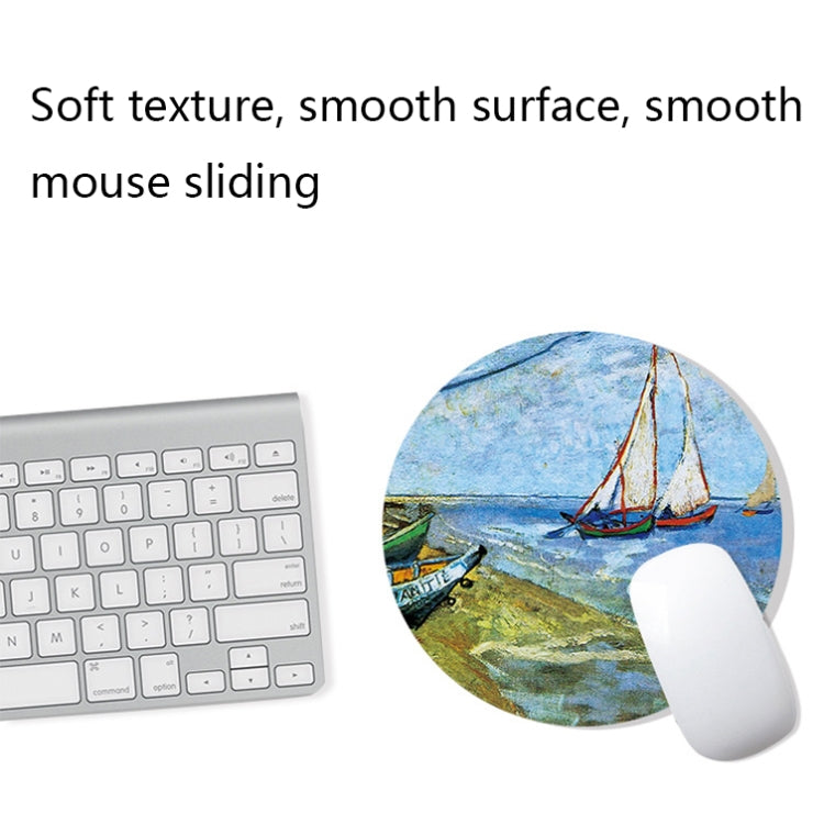 300x800x1.5mm Unlocked Am002 Large Oil Painting Desk Rubber Mouse Pad(Starry Night) - Mouse Pads by buy2fix | Online Shopping UK | buy2fix