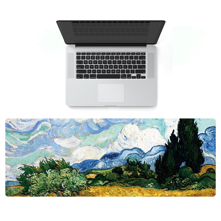 400x900x1.5mm Unlocked Am002 Large Oil Painting Desk Rubber Mouse Pad(Fisherman) - Mouse Pads by buy2fix | Online Shopping UK | buy2fix