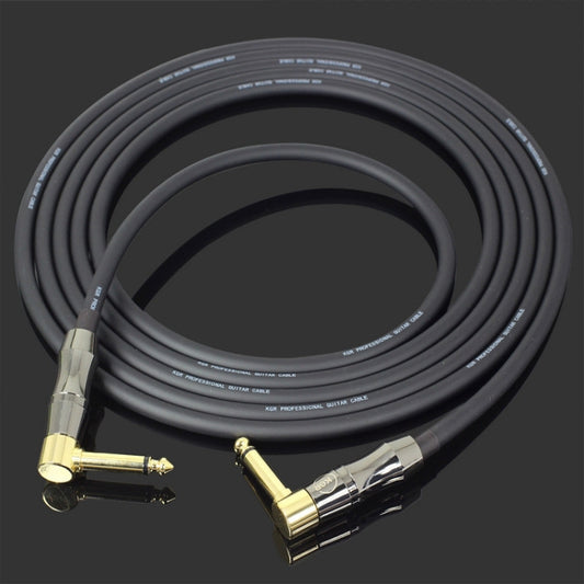 KGR Guitar Cable Keyboard Drum Audio Cable, Specification: 1m(Double Elbow Jack) - Stringed Instruments by KGR | Online Shopping UK | buy2fix