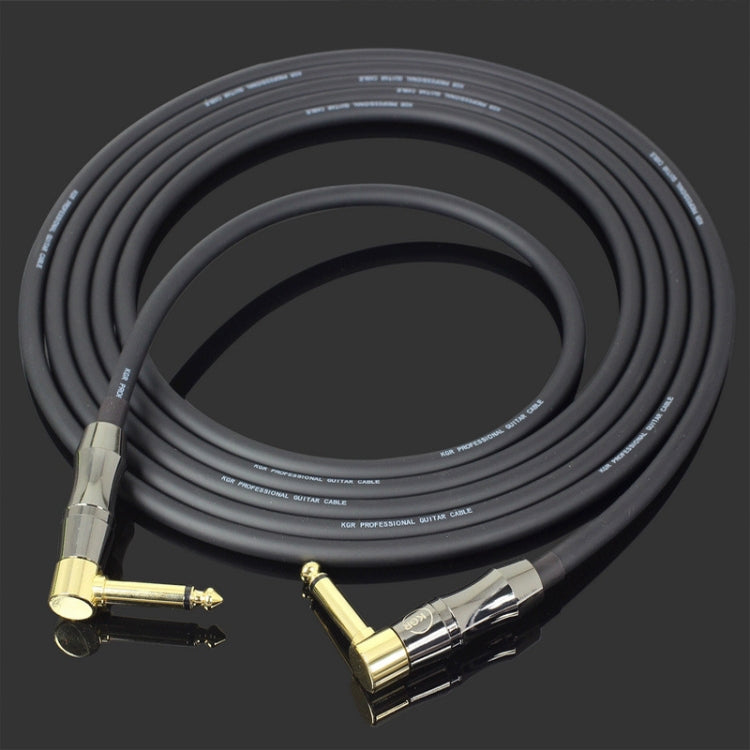 KGR Guitar Cable Keyboard Drum Audio Cable, Specification: 20m(Double Elbow Jack) - Instrument Audio Cables by KGR | Online Shopping UK | buy2fix