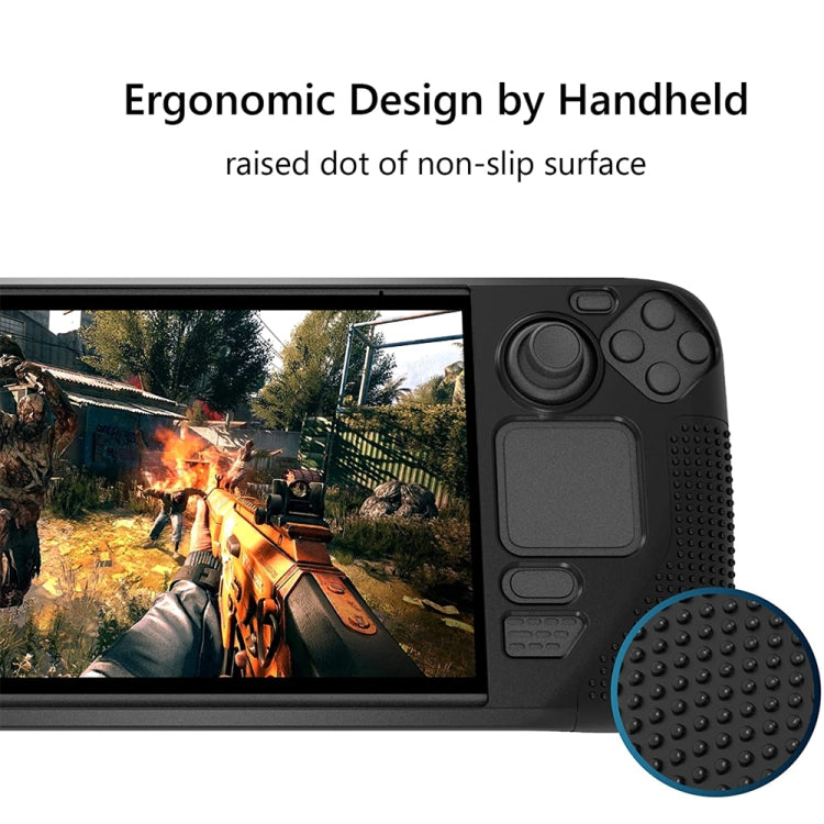 PGTECH Game Console Silicone Case With Anti-Slip Particles for Steam Deck(Black) - Pocket Console by buy2fix | Online Shopping UK | buy2fix