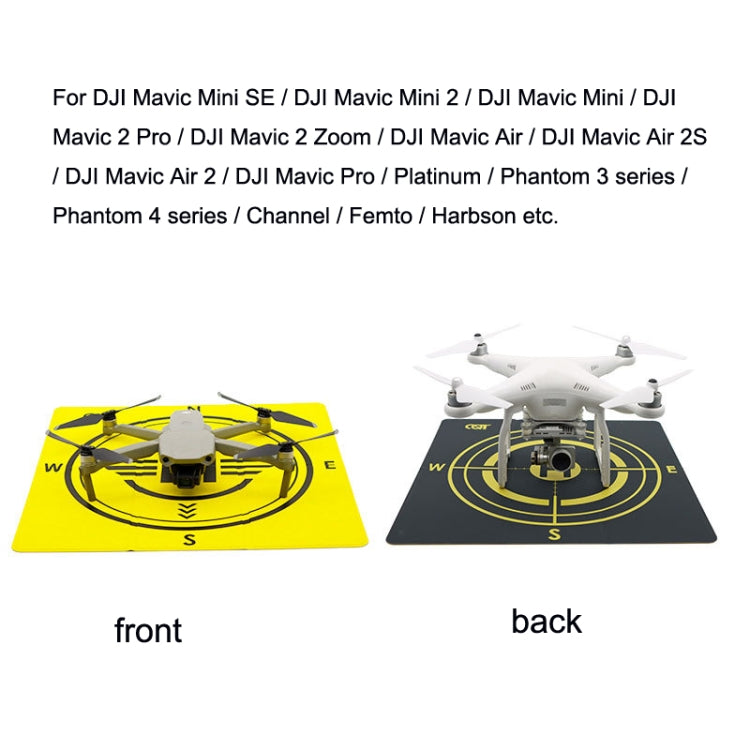 Outdoor Aerial Photography Double-sided Landing Pad For DJI Mavic 3 / Air 2 / Air 2S(Yellow + Black) - DJI & GoPro Accessories by buy2fix | Online Shopping UK | buy2fix