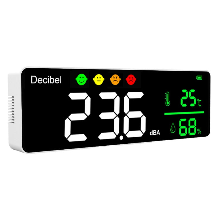 DM1306D Wall-mounted Decibel Meter Temperature & Humidity Detector - Consumer Electronics by buy2fix | Online Shopping UK | buy2fix