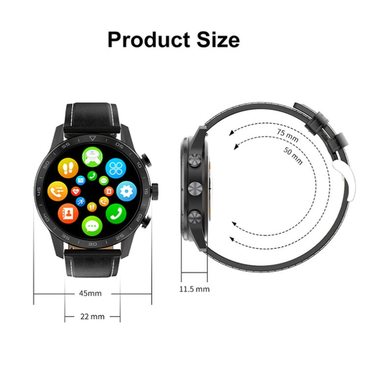 LOANIY DT70 Analog Digital Dual Display Smart Call Watch(Black Silicone) - Smart Watches by LOANIY | Online Shopping UK | buy2fix