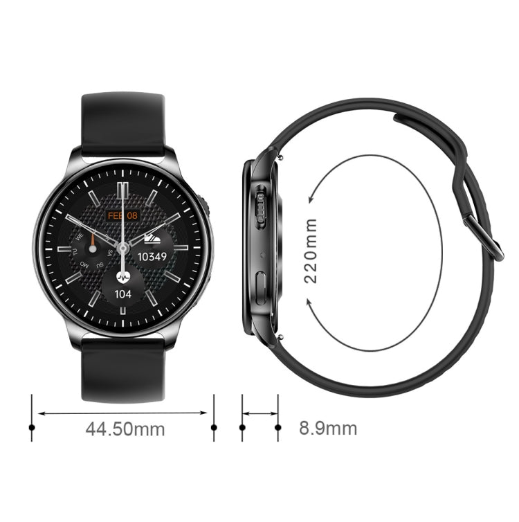 Wearkey Y22 1.32 Inch Bluetooth Calling Smart Watch with Rotary Button(Black) - Smart Watches by Wearkey | Online Shopping UK | buy2fix