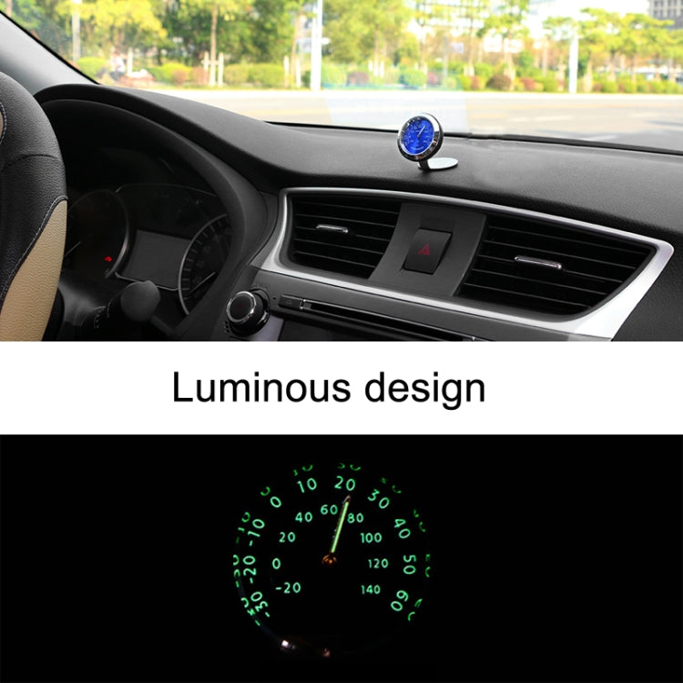 Night Light Car Thermometer Metal Ornaments(Gold Thermometer) - In Car by buy2fix | Online Shopping UK | buy2fix