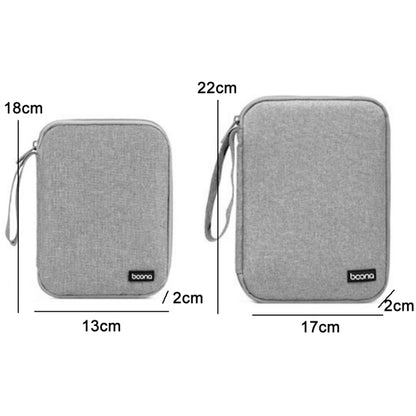 Baona Smart Watch Strap Data Cable Portable Storage Bag For Apple Watch, Specification: Large (Gray) - Others by buy2fix | Online Shopping UK | buy2fix