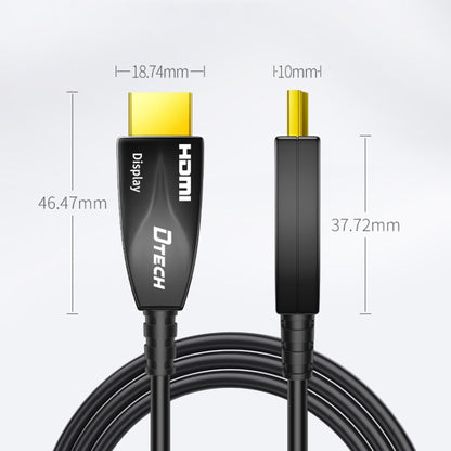 DTECH HDMI 2.0 Version Fiber Optical Line 4K 60Hz Large Screen TV Engineering Wiring, Length: 20m - Cable by DTECH | Online Shopping UK | buy2fix