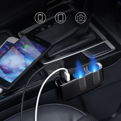 SHUNWEI Car Cigarette Lighter Charger 12/24V USB Converts Socket, Style: 2 Holes Single USB - Car Charger by SHUNWEI | Online Shopping UK | buy2fix