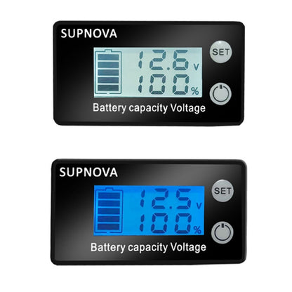 SUPNOVA LCD Two-wire Voltage and Electricity Meter DC Digital Display Voltmeter(Blue) - Consumer Electronics by SUPNOVA | Online Shopping UK | buy2fix