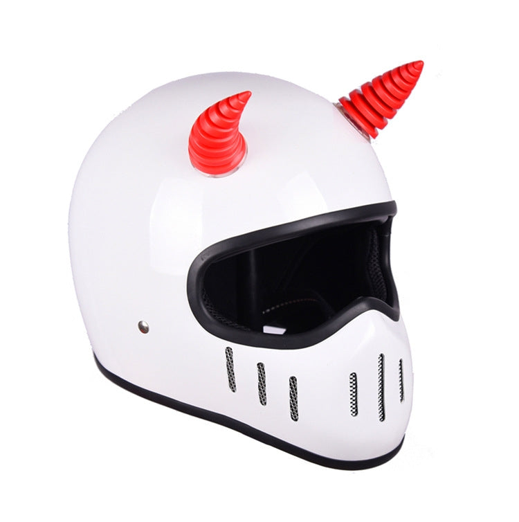 2PCS Motorcycle Horn Sucker Helmet Decoration(Red) - In Car by buy2fix | Online Shopping UK | buy2fix