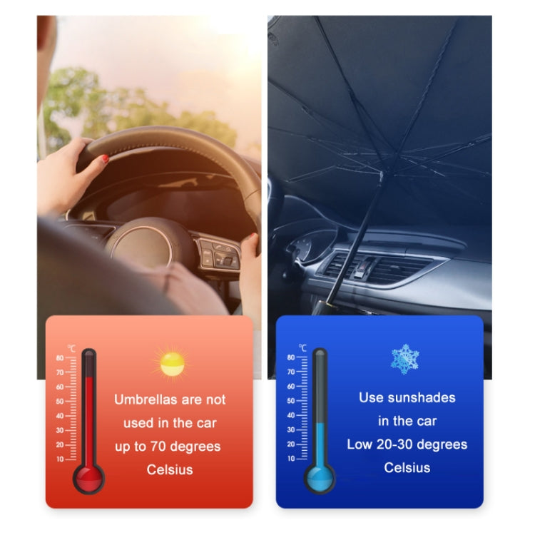 Car Windshield Telescopic Folding Thermal Insulation Parasol, Size: Large+4 PCS Side Sun Block - In Car by buy2fix | Online Shopping UK | buy2fix