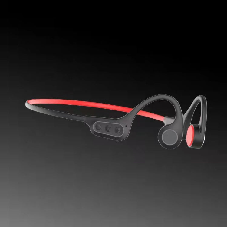 GCRT-X8 Bone Conduction Wireless Sports Headphones(Black Red) - Sport Earphone by buy2fix | Online Shopping UK | buy2fix