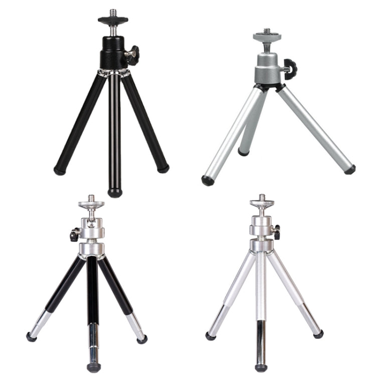 2PCS Projector Phone Stand Desktop Portable Telescopic Mini Metal Tripod, Style: 3 Sections (Black) - Camera Accessories by buy2fix | Online Shopping UK | buy2fix