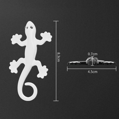 Anti-static Gecko 3D Stereo Car Sticker Decorative Stickers(White) - In Car by buy2fix | Online Shopping UK | buy2fix