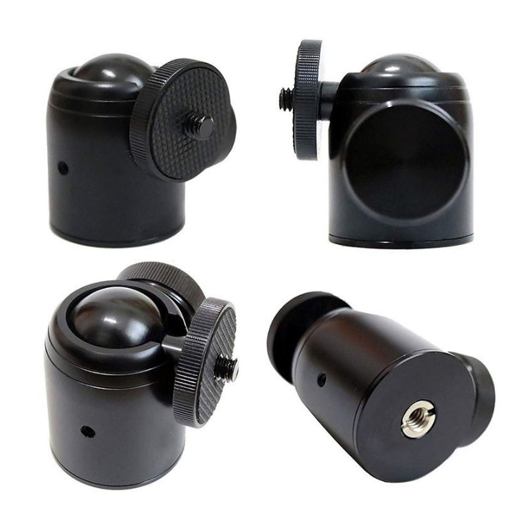 2 PCS Q35 Photographic Equipment Metal Spherical Gimbal(Black) - Camera Accessories by buy2fix | Online Shopping UK | buy2fix
