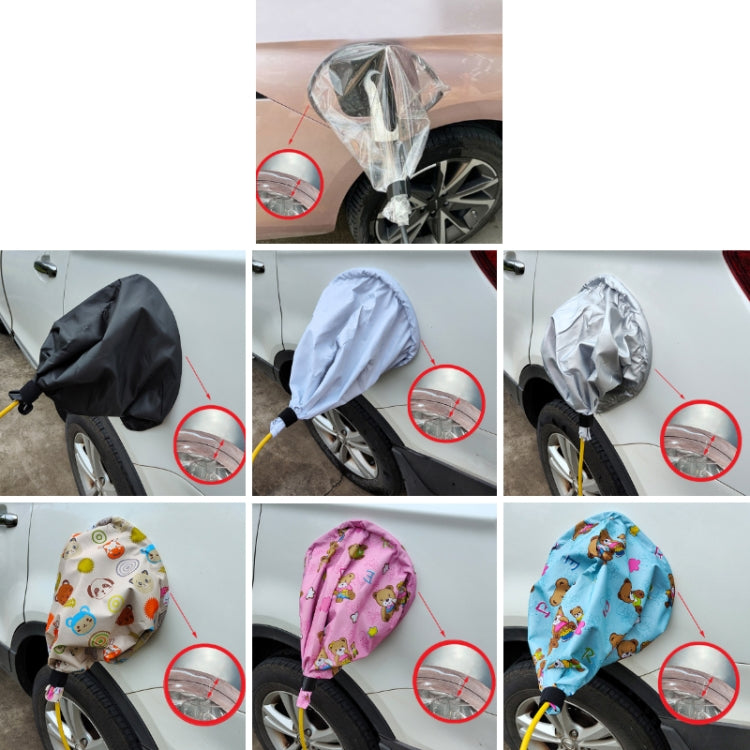 New Energy Vehicle Charging Port Waterproof Protective Cover, Color: Bear Khaki - In Car by buy2fix | Online Shopping UK | buy2fix